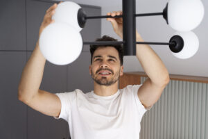 installation of light fixture