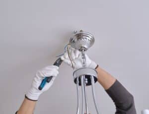 Chandelier installation service in Dubai